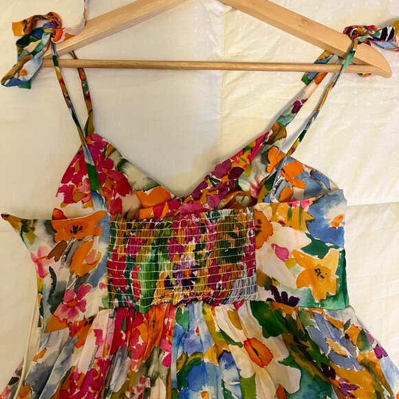 Tie-strap, twist-front floral dress (& Other Stories) - Picture 7 of 8